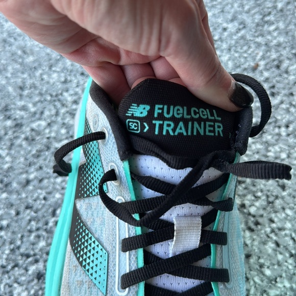 New Balance SC trainer- White and Teal - Picture 8 of 15